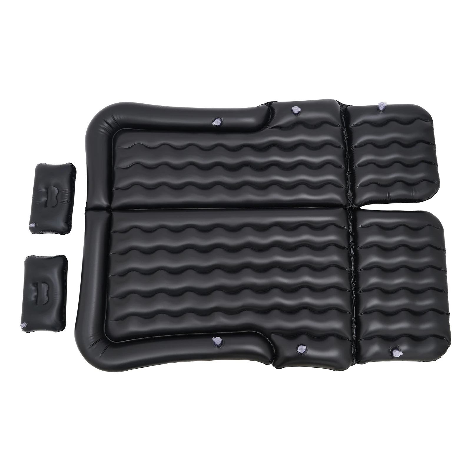 

Black PVC Soft Sturdy Inflatable Cushion SUV Air Mattress Great Car Air Cushion For Sleeping Relaxing Camping Road Trips Etc