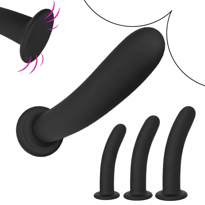 Anal Plug Trainingsset Aus Silikon Mit Starkem Saugnapf_voghion.com