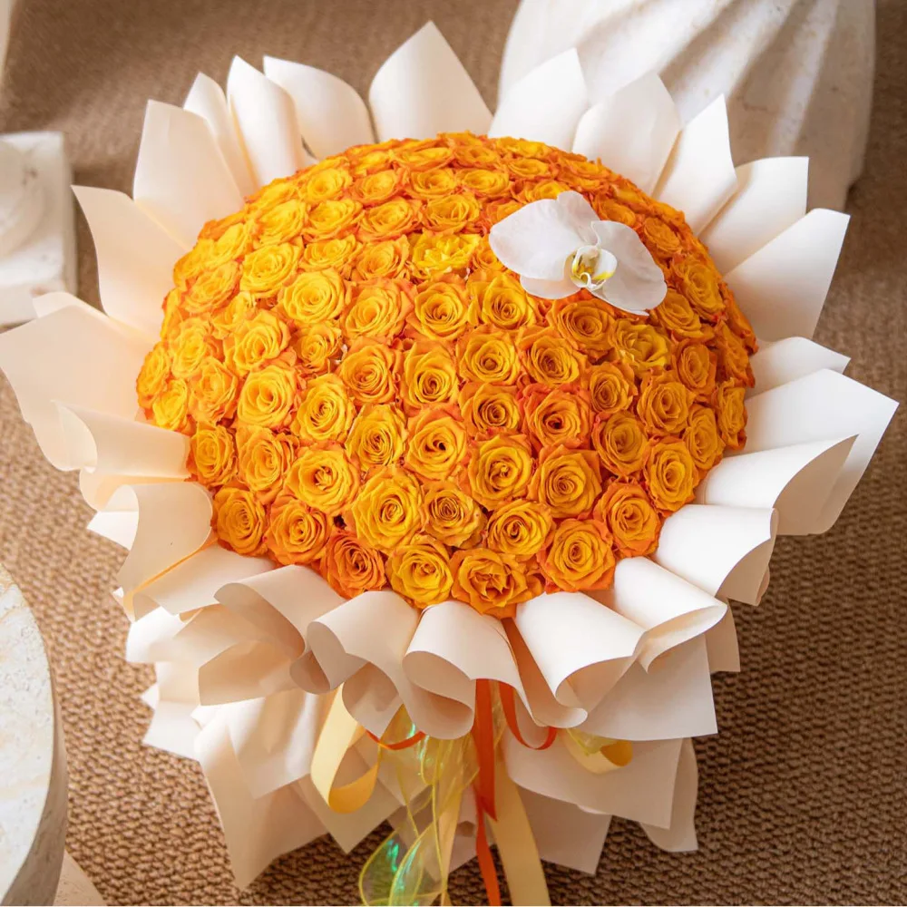 Floral Bouquet Wrapping Paper Waterproof Material Solid Color Gift Package Decoration Supplies For Wedding Florist Craft Sheets