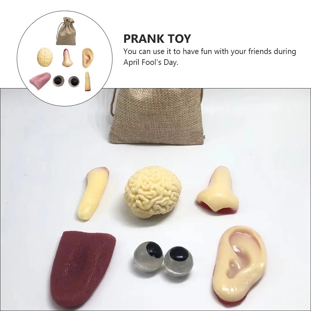 Man Toy Imitated Finger Plaything Imitation Ear Party Trick Toys Perforation Cute Funny Props Creative Prank Cloth