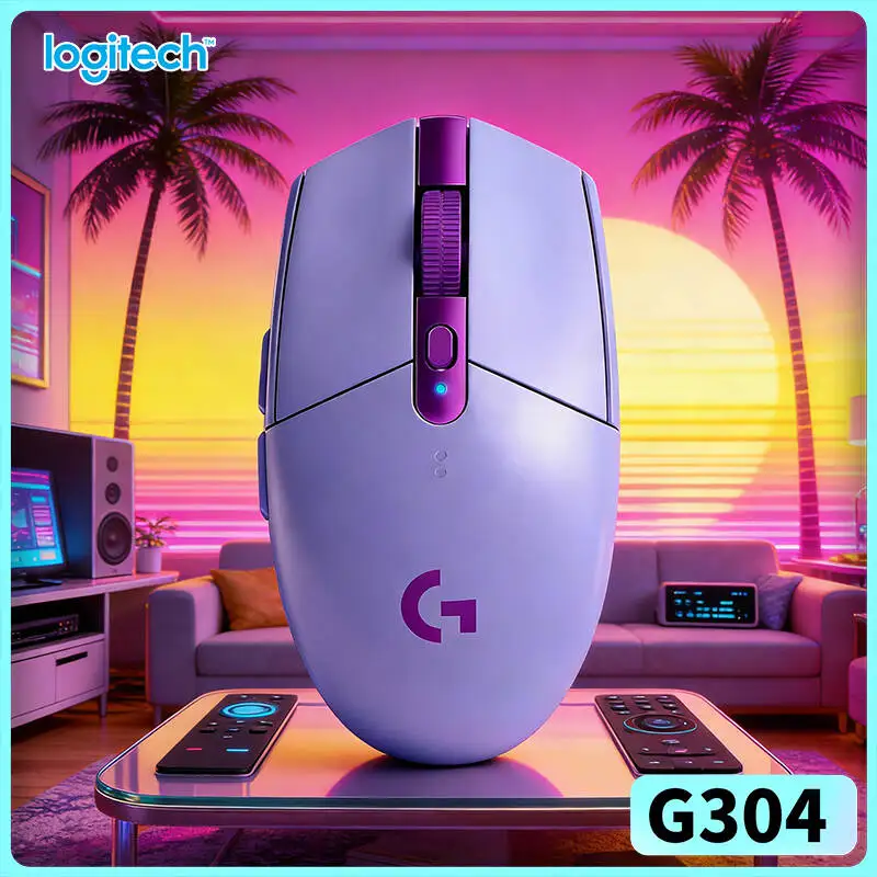 Logitech G304 LIGHTSPEED Wireless Gaming Mouse matte finish hides minor scratches caused by regular daily handling