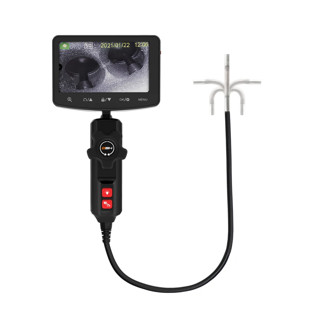 QBH US13 5 inch pipe inspection camera borescope Endoscope Engine detect Videoscope Rigid Hose underwater camera