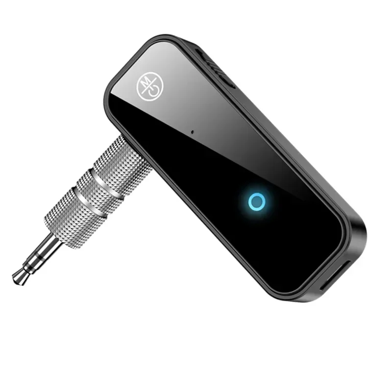 Adaptador de transmisor inalámbrico Compatible con Bluetooth, conector para receptor de auriculares auxiliar de Audio y música para coche