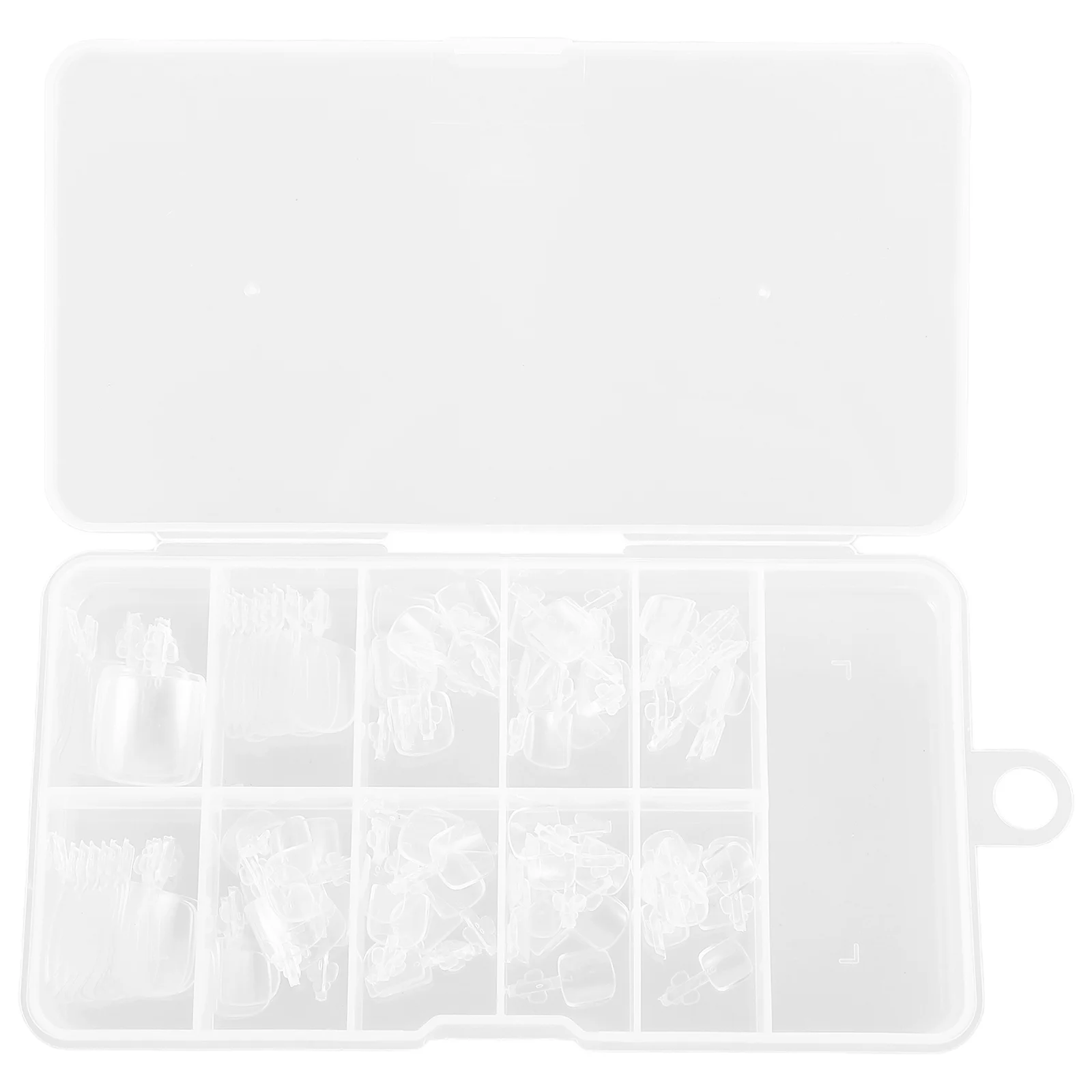 

Armors for Feet Artificial Nail Extensions Suite Transparent Plastic False Tips