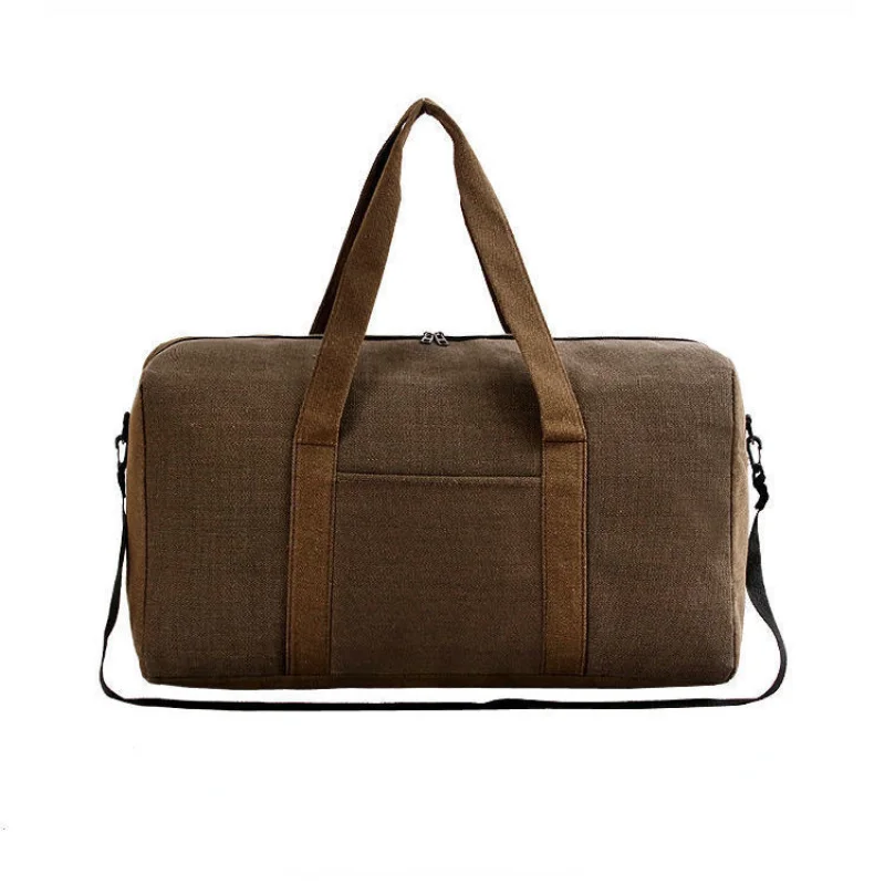 Bolsas de lona Vintage para hombre, bolsos de viaje para equipaje, bolsas de viaje para fin de semana, bolsa de almacenamiento para exteriores de gran capacidad, E644