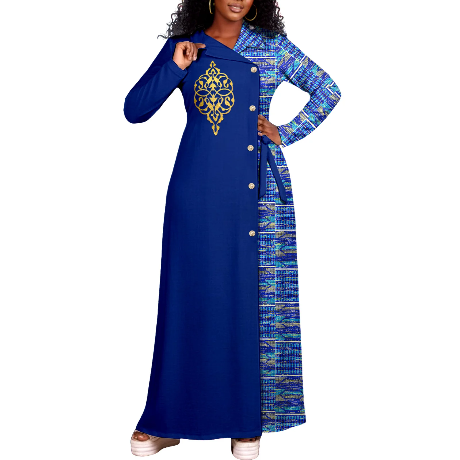 

African Turkey Dresses for Women Dashiki Attire Kente Cloth Wax Print Ankara Dress Gifts Party