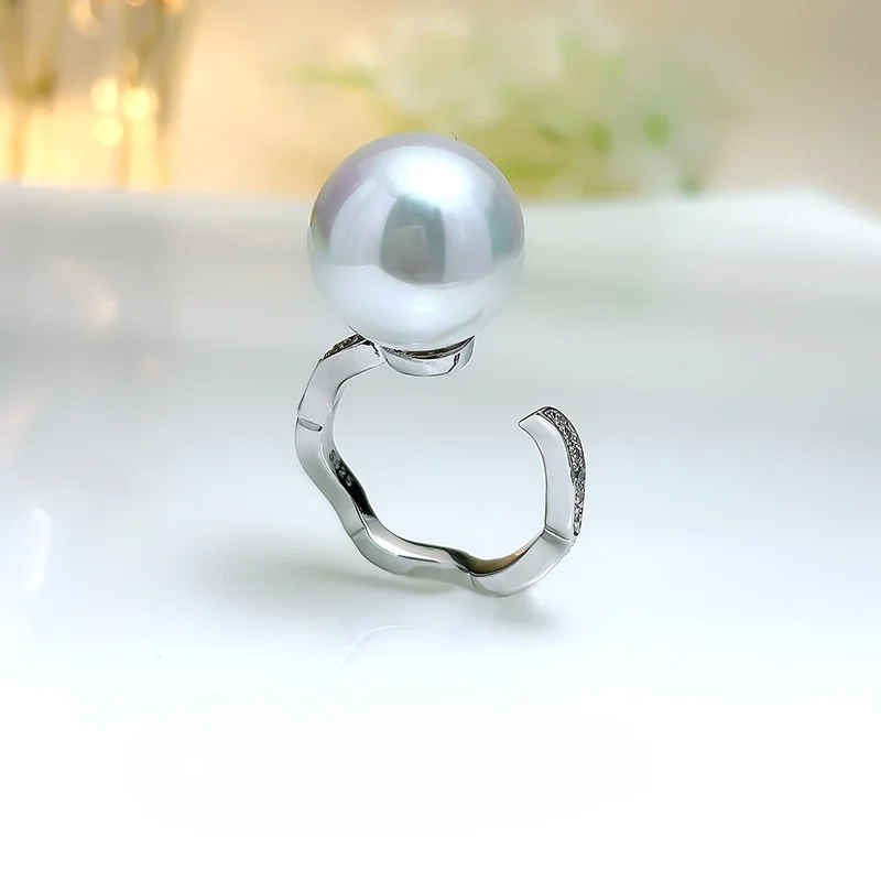 Temperament, socialite style, ring opening, 925 sterling silver, women's European and American fashion, cool style, high-end