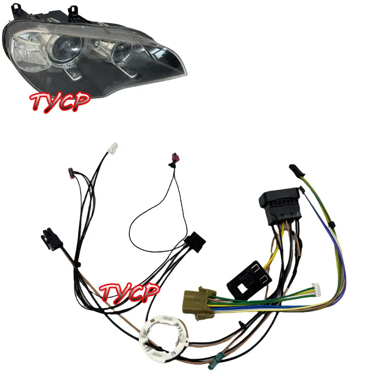 

Подходит для жгута фар BMW X5 E70 2011-2013, внутреннего жгута фар X5, группа проводов X5 с проводкой AFS.