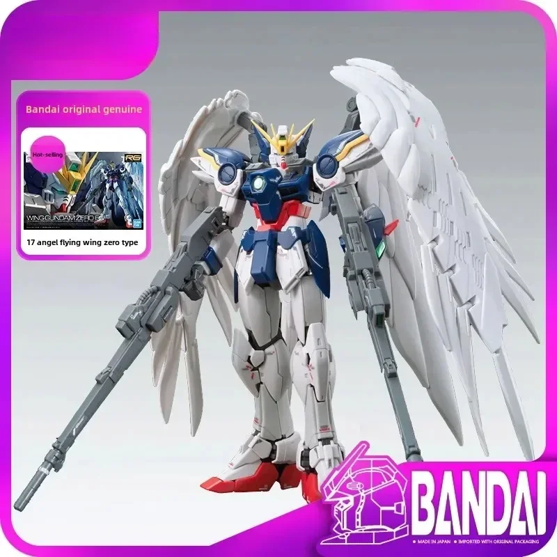 

Genuine in Stock Bandai Original Anime GUNDAM Model RG 1/144 WING GUNDAM ZERO EW Action Figure Assembly Toys for Children