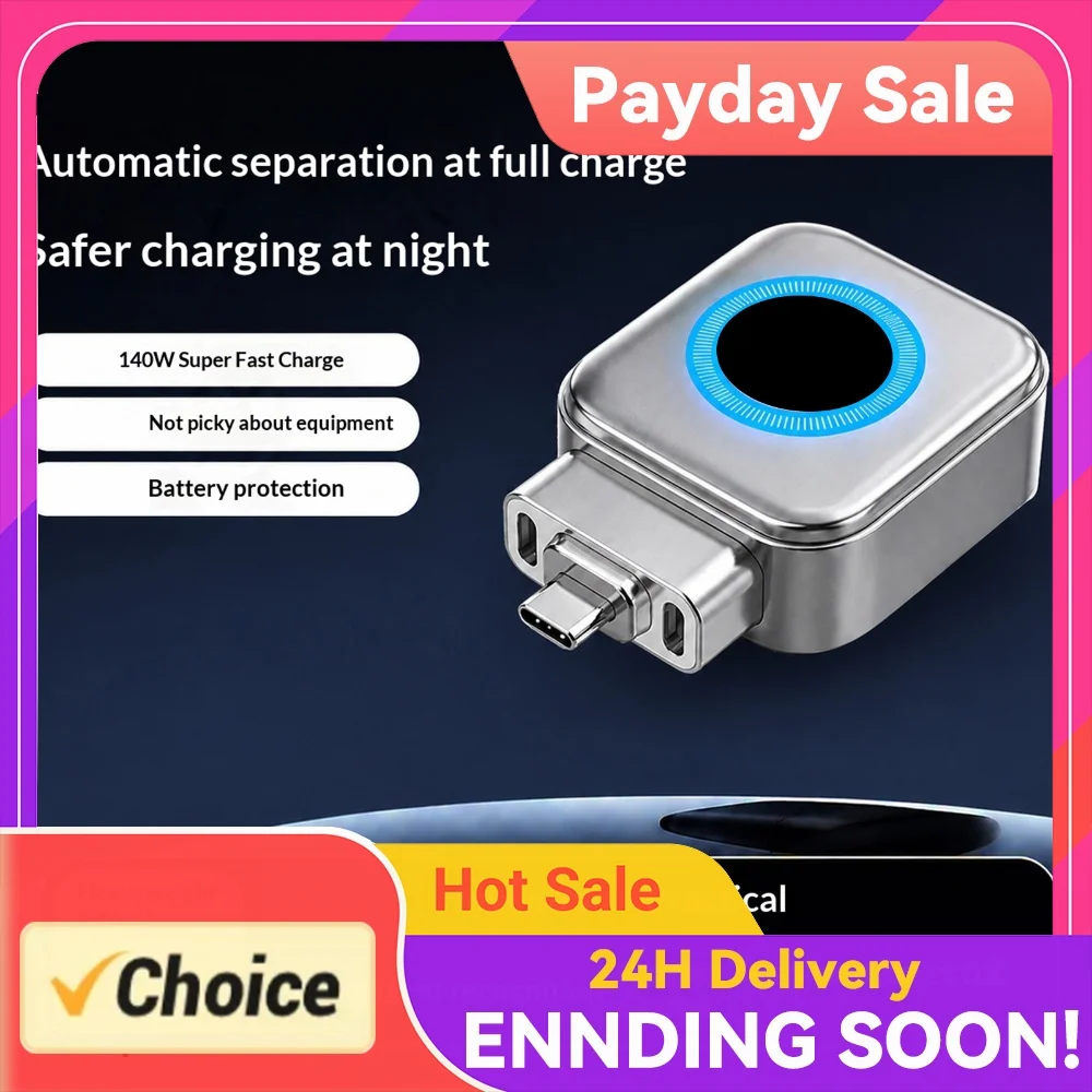 140W Type-C Intelligent Auto Stop Separator Anti-Overcharge Full Charge Auto Disconnect Charger for Mobile Phone/Tablet/Laptop