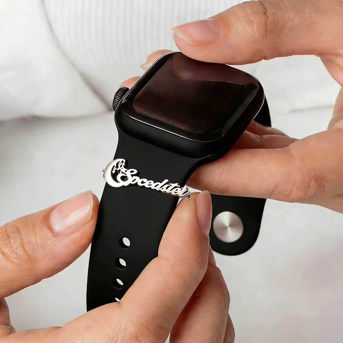 Chandler Customizable MoonWatch Band Charms, Stainless Steel Decorative Studs, 20mm & 22mm Compatible with  Smart Watch Bands