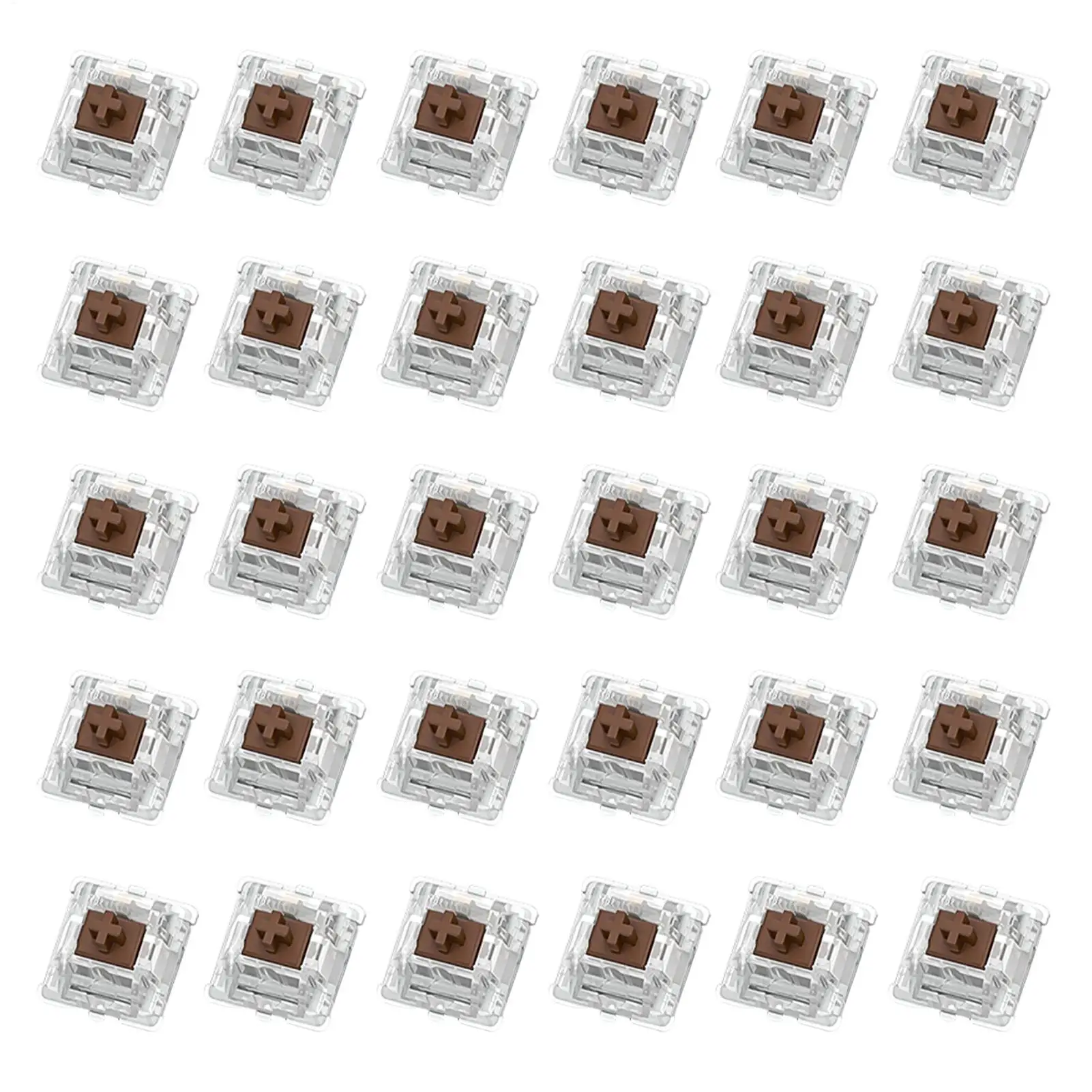 30 peças de interruptores de teclado mecânicos, substituições de eixos de teclado para jogos e digitação