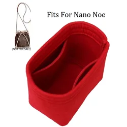 Fits For Nano Noe Bucket Bag Felt Cloth Insert Organizer Makeup Handbag Travel  Inner Purse Cosmetic Toiletry Bags