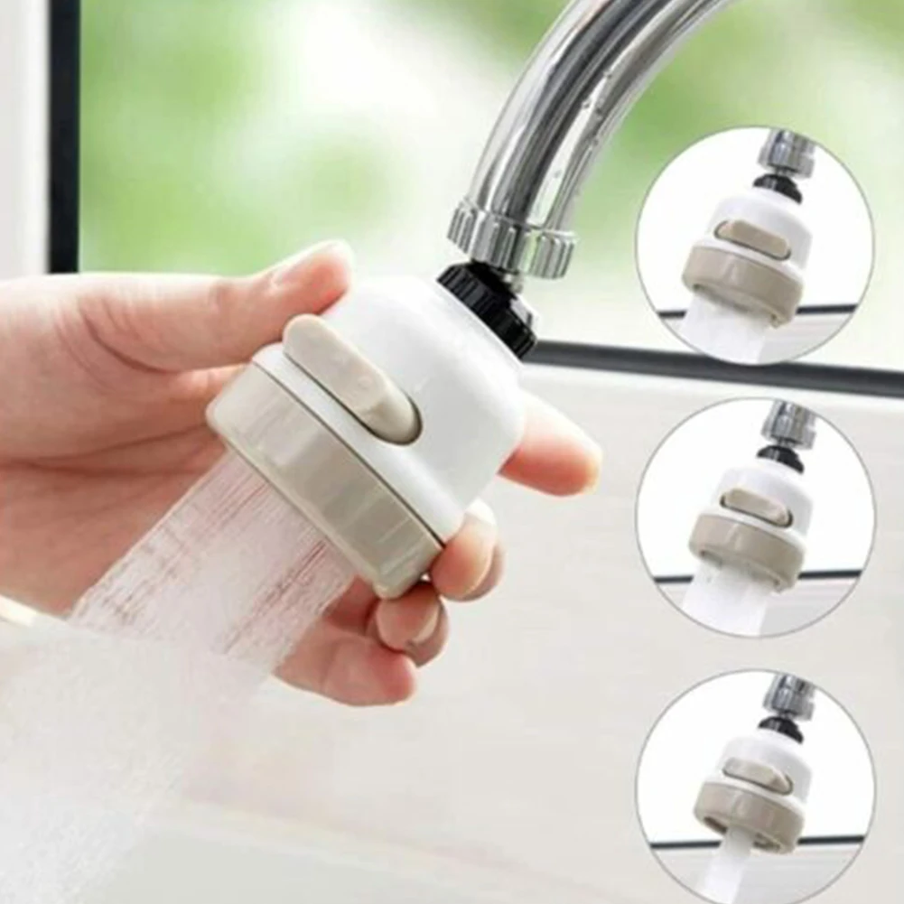 Aerator Faucet Extender Spray Head Swivel Tap Head Sink Spray Water Saving 360 Degree Flexible Nozzle Rotatable Home