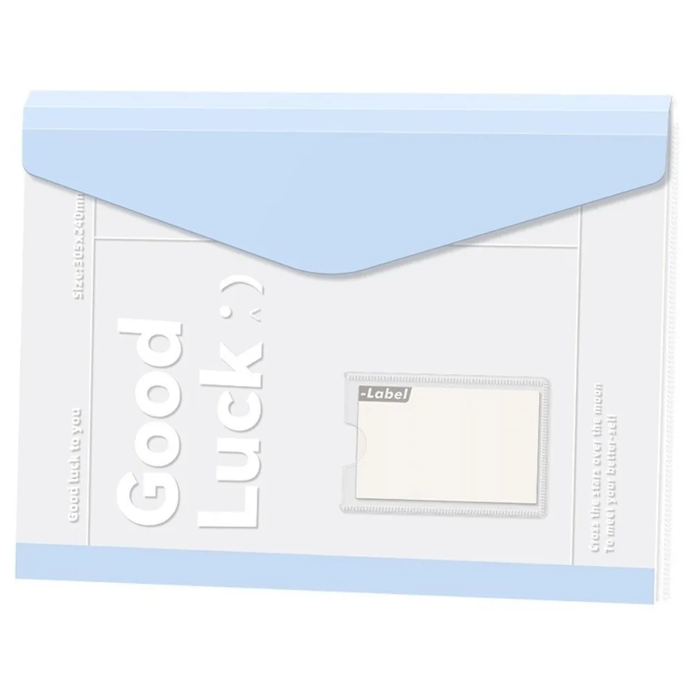 

4Pcs New Transparent A4 File Folders Waterproof Portable Exam Paper Storage Bag Expandable Binder Pockets Office Storage