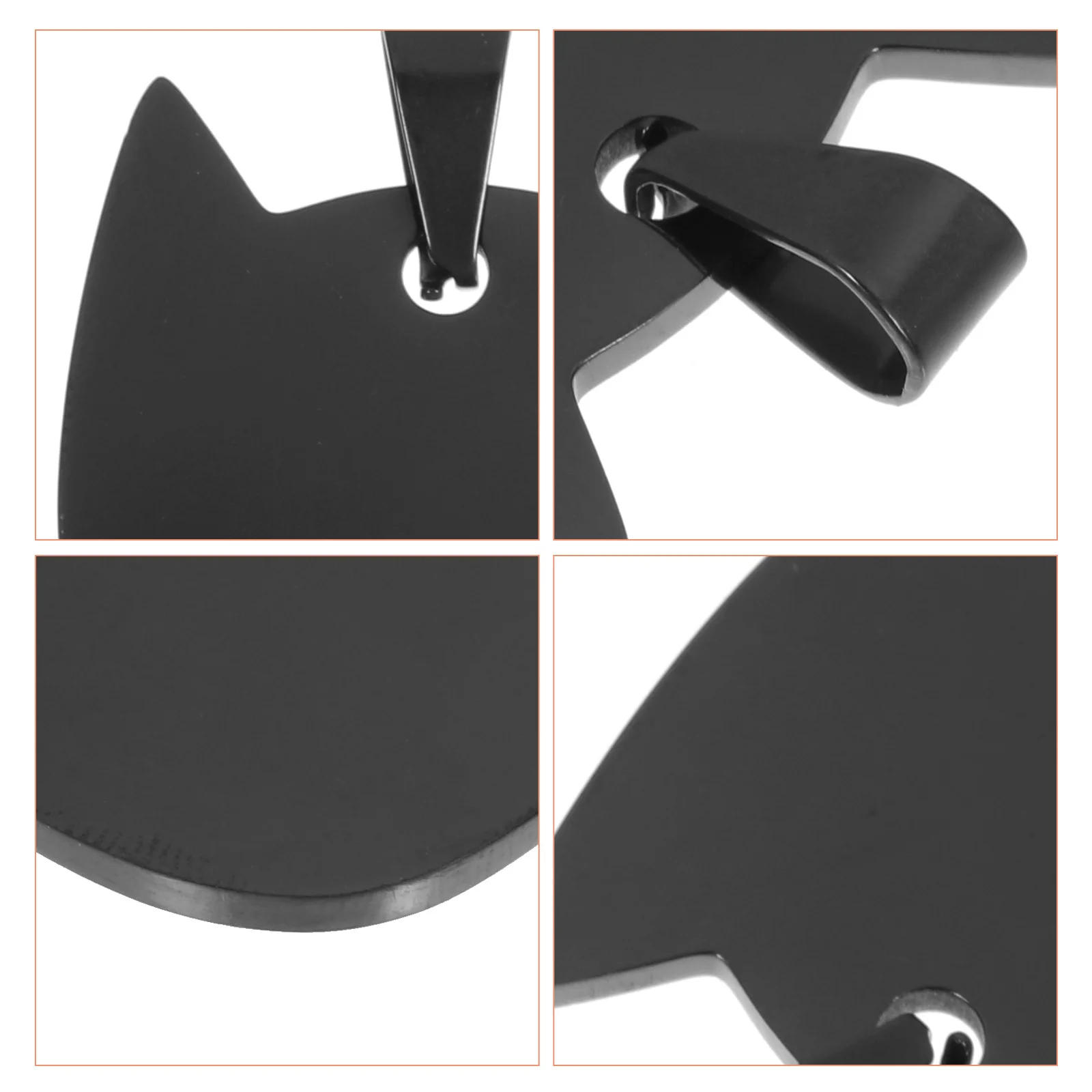 

3pcs Cat-Shaped Pet Id Tags Stainless Steel Custom Engraved Name Tag For Dogs Cats Anti-Lost Collar Accessory Pet Supplies Dog