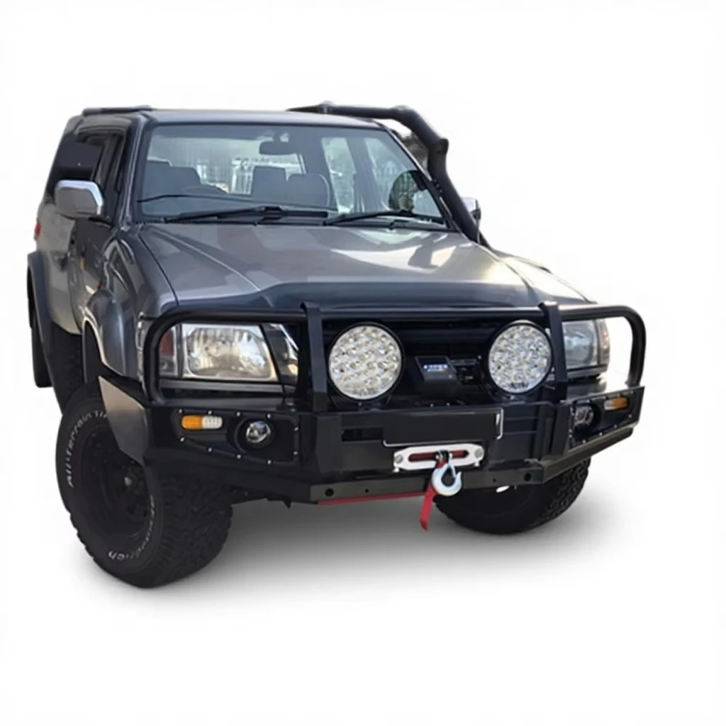 Man X4 Hilux 98-04 Bull Bar Front Steel Bumper For Hilux Sixth Generation