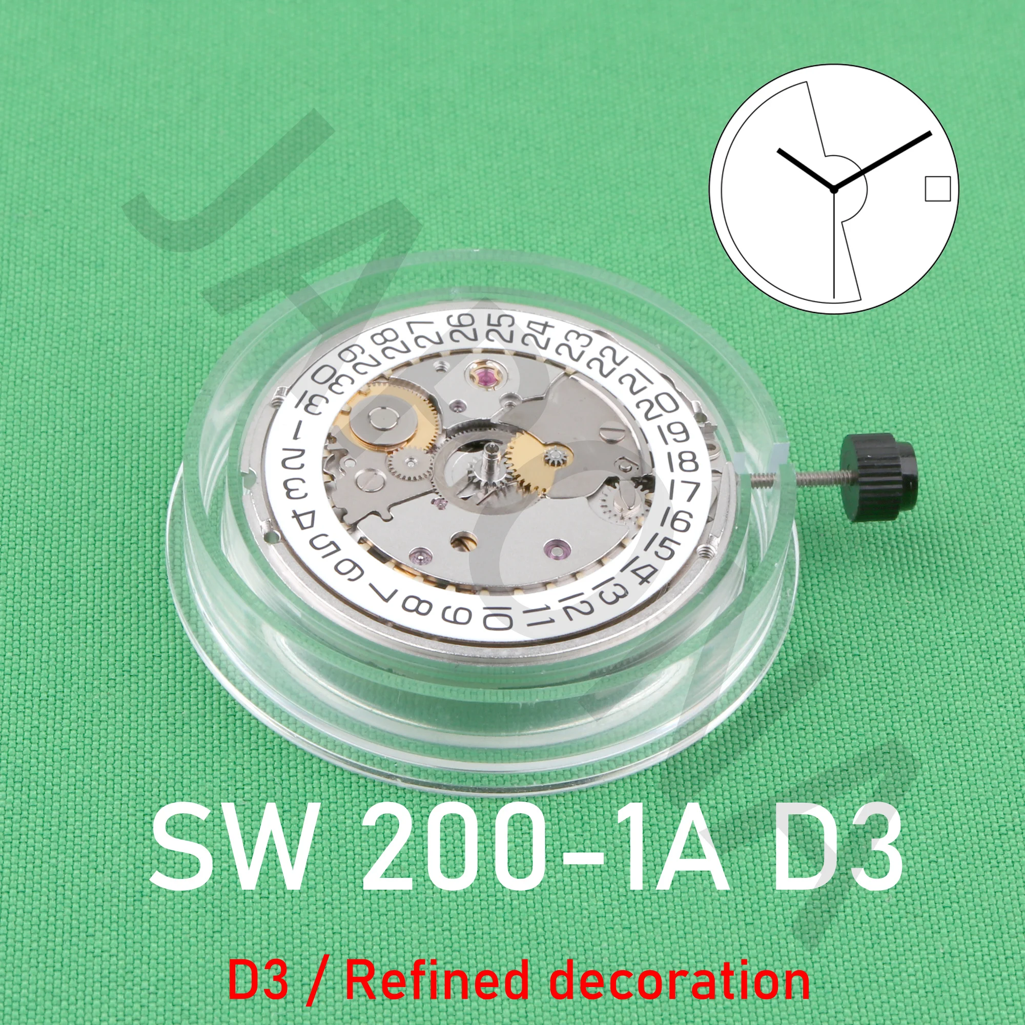 Sellita SW200 movement SW200-1A D3 (refined decoration) Swiss original mechanical movement calendar three needle automatic