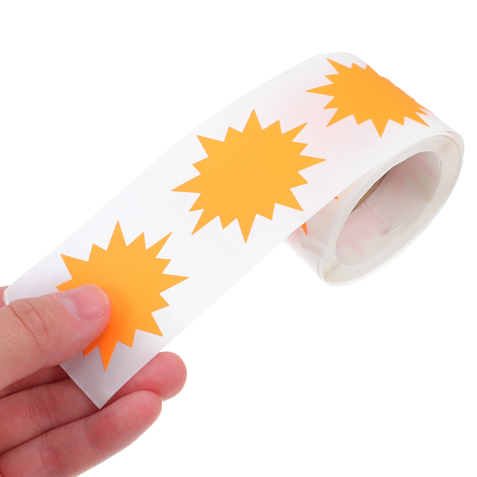 

200pcs Price Tags for Retail Store Garage Sale Signs Fluorescent Burst Stickers LabelsWritable Surface Strong Adhesion