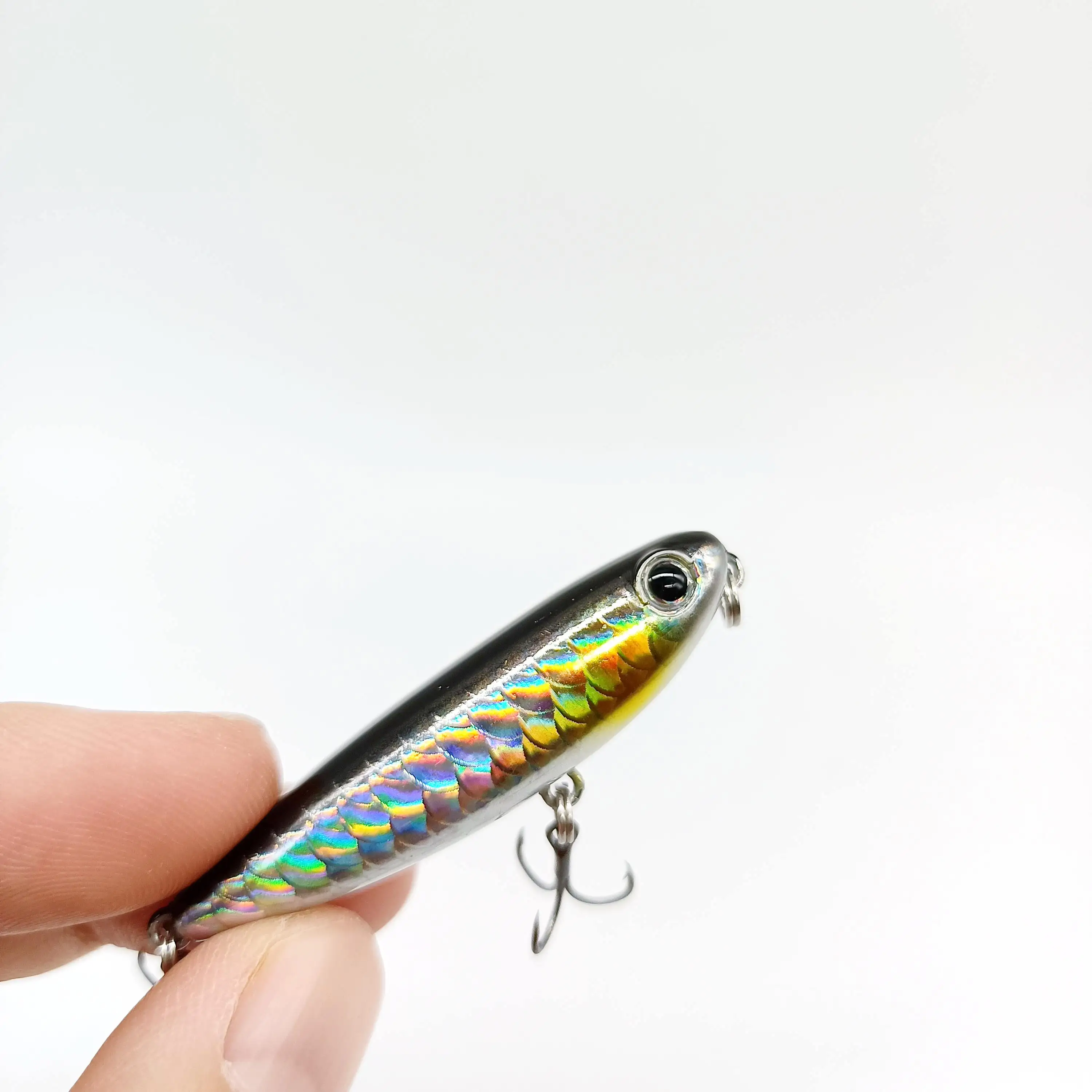 DUODUOYU 1PCS Neue Mini Topwater Bleistift Angeln Locken 2,8g/45mm Kleine Spaziergang Hund Künstliche Salzwasser harten Köder Bass Fishing Tackle – Detail 9