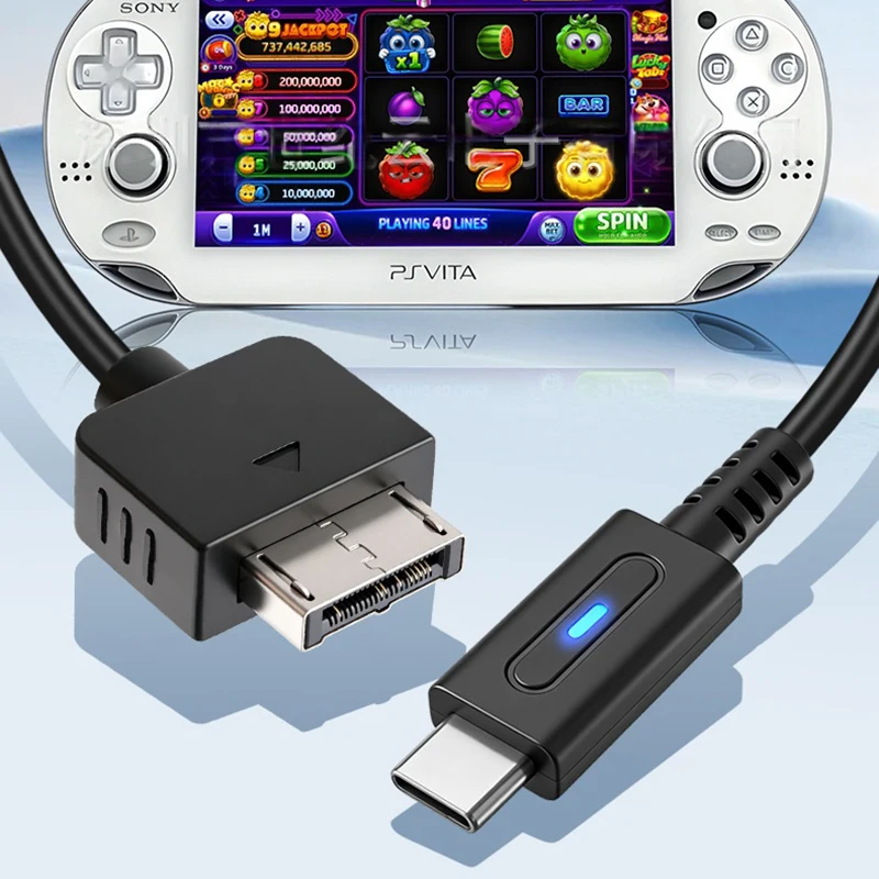 For PS VITA 1000 Charging Cable 1.2CM PD To Type C Power Supply Convert Cord USB C Adapter For SONY PS Vita 1000 Power Wire