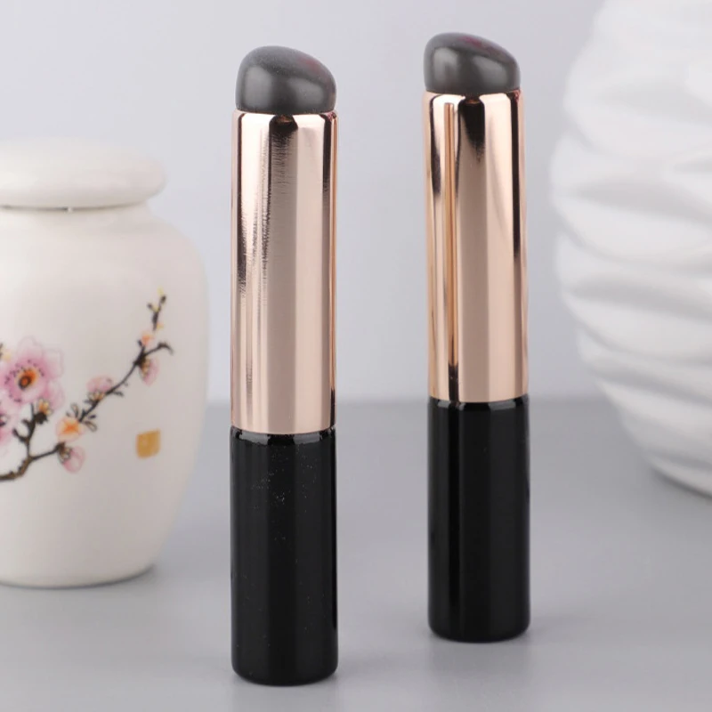 Silicone Angled Concealer Brush Like Fingertips Q Soft New Portable Round Head Silicone Makeup Brush Lip Brush Lipstick Brush