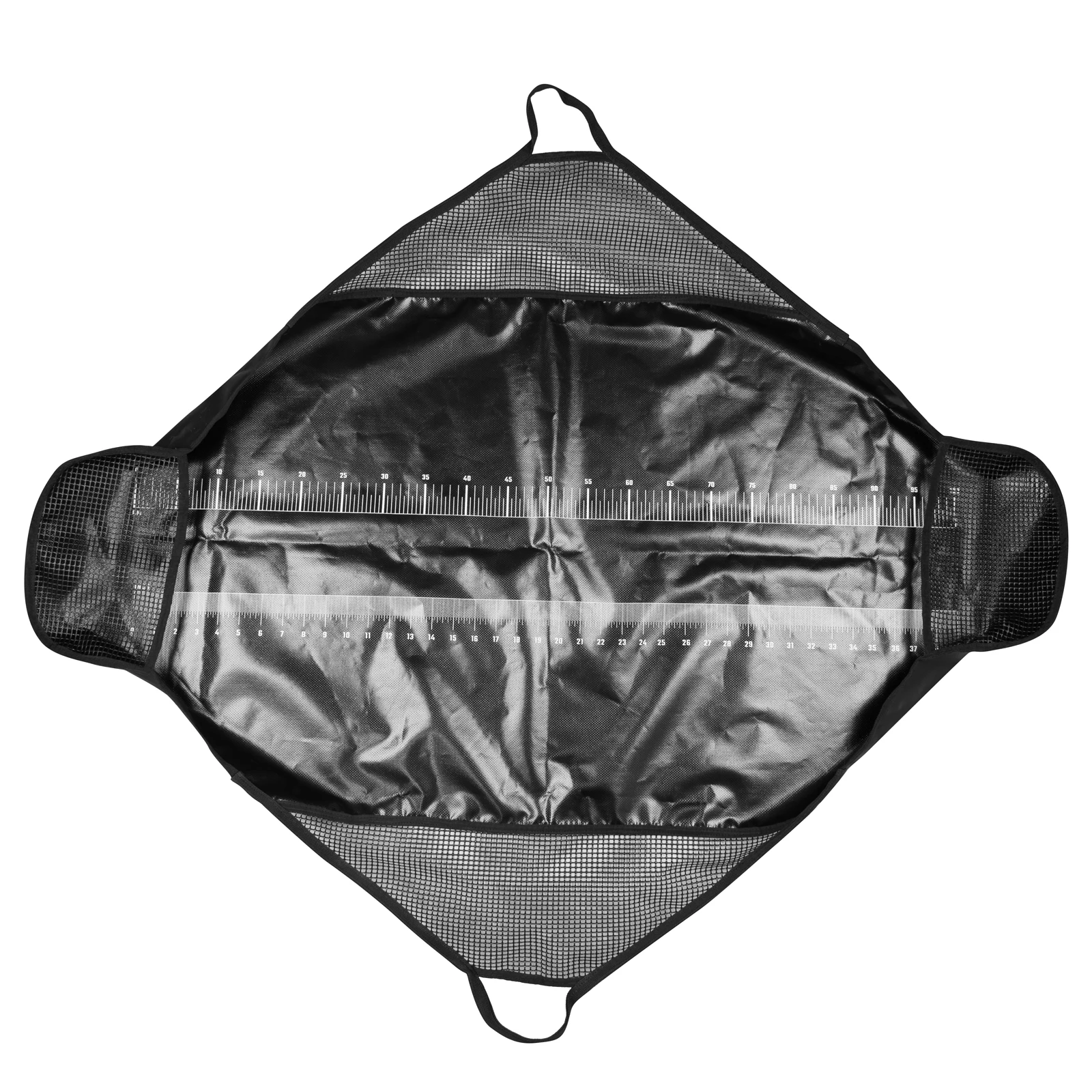 

Black Fish Weight Bag Folding Fish Weigh Sling Bags With Ruler Graduated Scale Protections Mat Fishing Sling Landing Bag