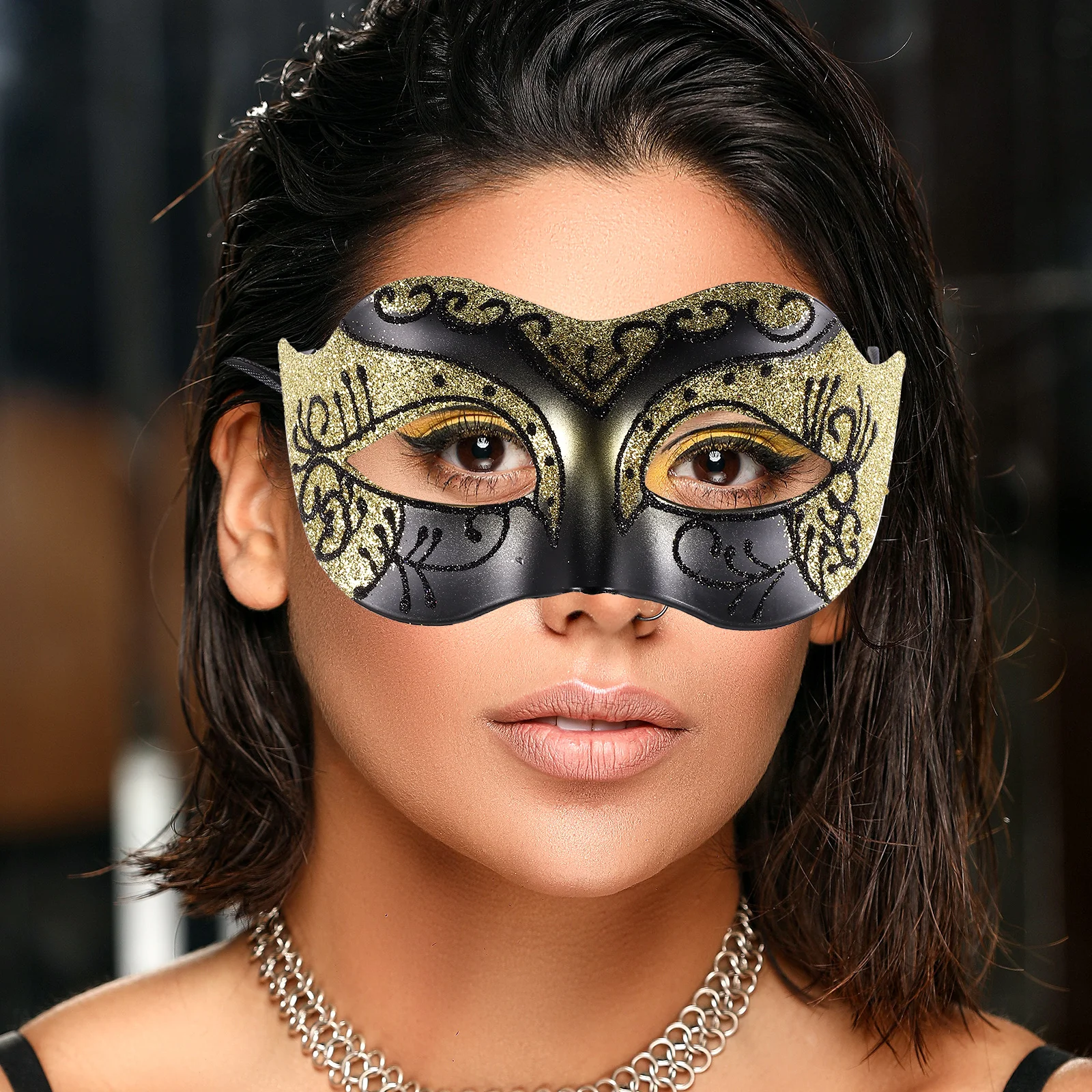 

2 Pcs Jazz Mask Ball Half Face Cosplay Masquerade for Women Masks Party Costume