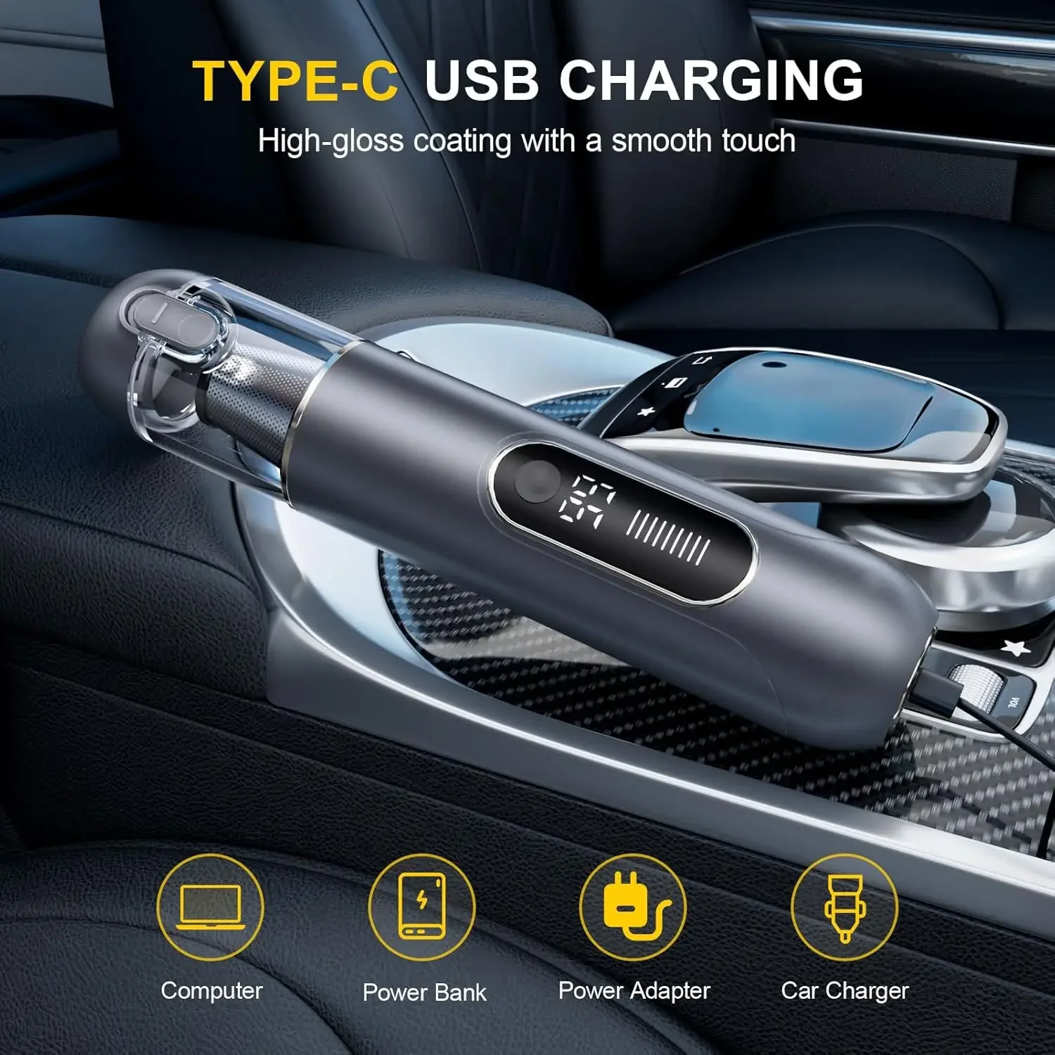 مكنسة كهربائية محمولة باليد، سرير سيارة منزلي لاسلكي صغير، جهاز شفط شعر القطط الأليف، جهاز شفط شعر القطط الأوتوماتيكي