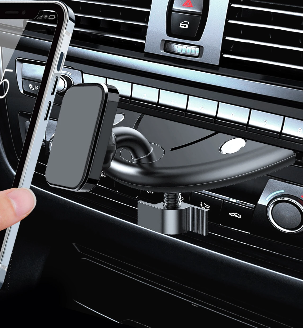 Car CD Slot Mobile Phone Holder Stand Magnet Mount Support GPS for Car CD Slot Mount for iPhone Samsung Xiaomi Honor - náhled 3