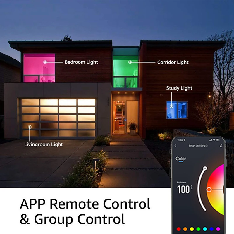 Kontroler Rgb Wifi Smart Life Music Sync Rgb Strip LED Lights Controller For Rgb Tape Smart 24key Led Controller Tuya Wifi