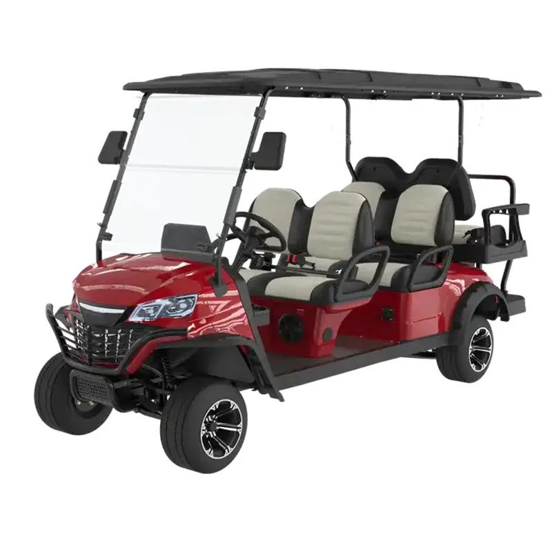 China Promotion High Quality Price 6 Seats 48V Club Car Best Selling Mini Golf Cart with Solar Power Panel for Sale