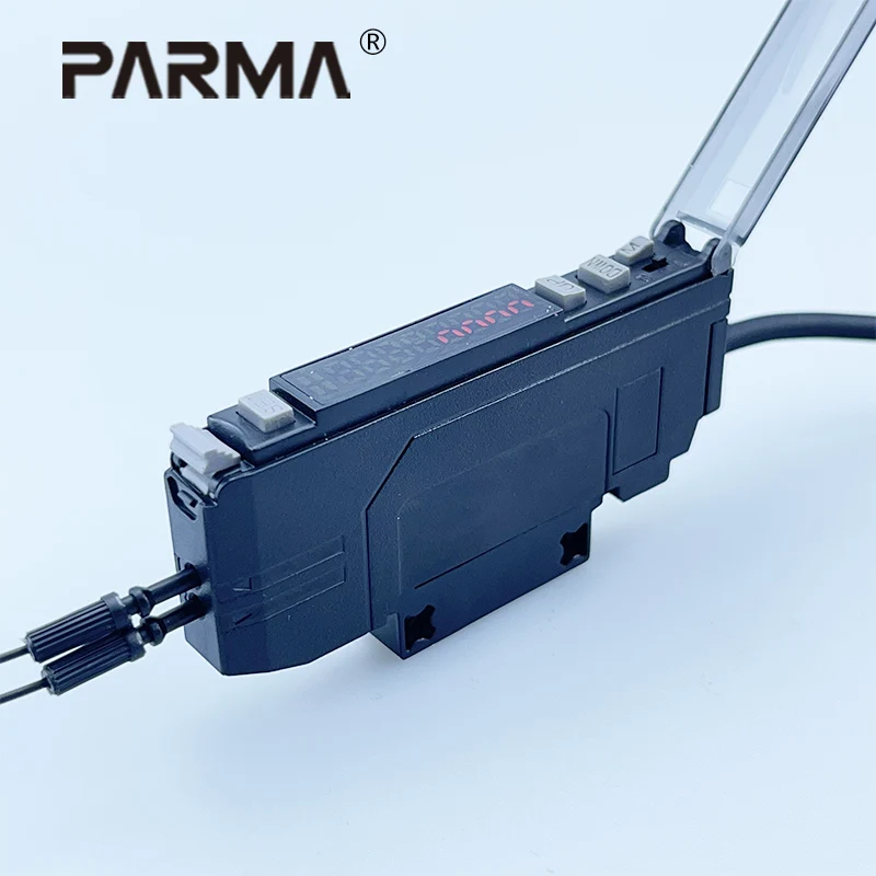 Умное распознавание цветов PARMA, оптоволоконный усилитель, белый светильник источник, датчик цветовой отметки, фотоэлектрический
