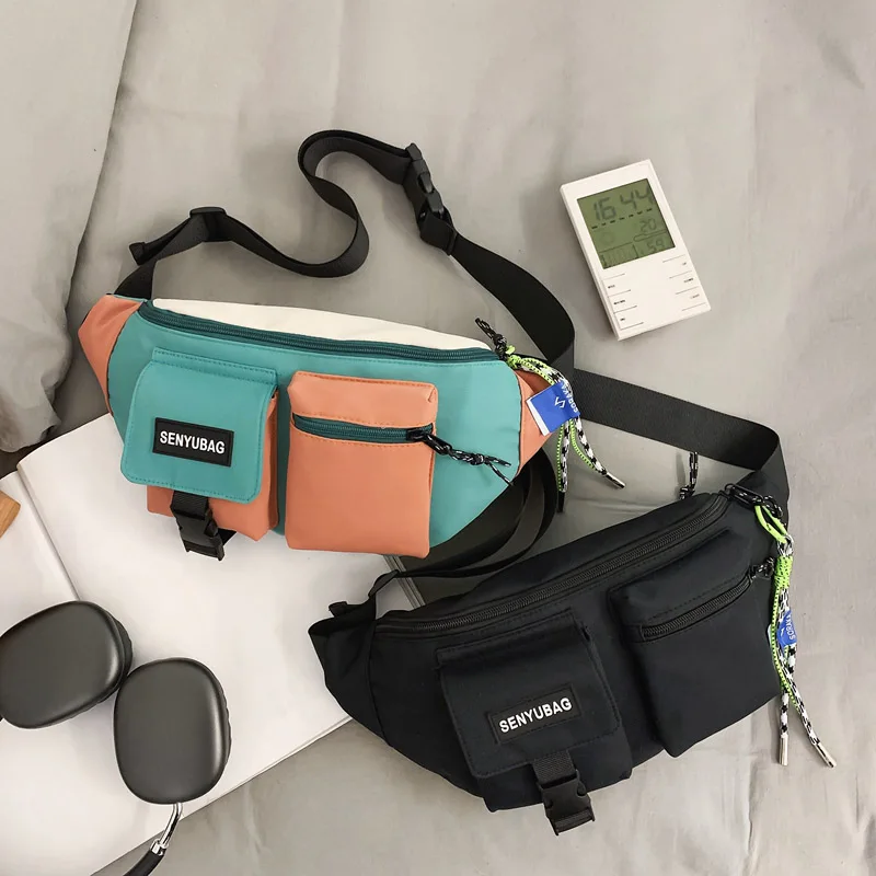 Hohe Qualität Nylon Getäfelten Taille Packs Neue Marke Unisex Brust Pack Casual Outdoor Reise Umhängetasche Männer Wasit Gürtel Taschen – Detail 11