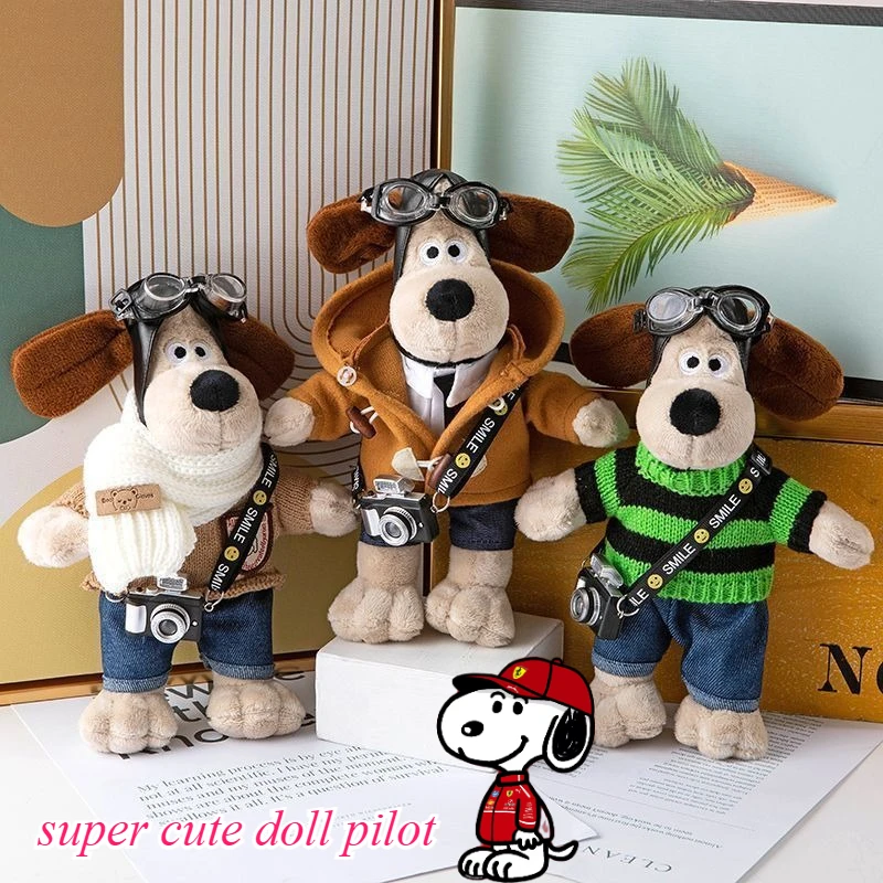 

Snoopy anime cartoon cute puppy pilot plush creative personalised keychain gift for boys and girls couples backpack accessory