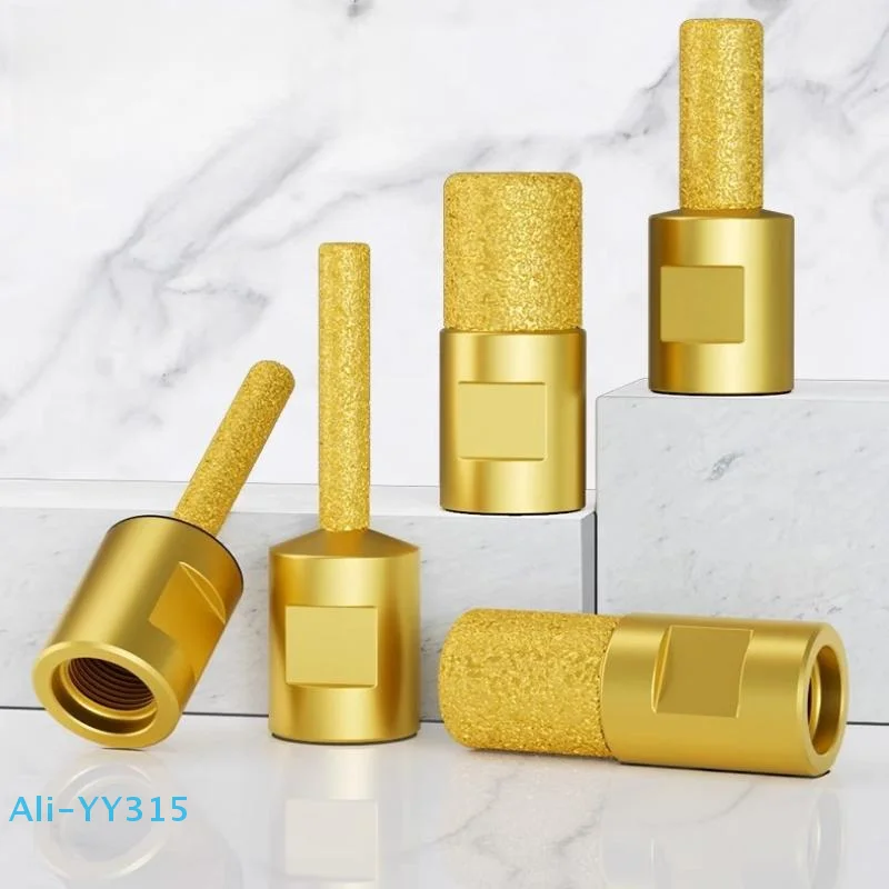 

【Y】1 шт., высокоэффективный инструмент для обрезки и обработки канавок, круглый хвостовик, вакуумная пайка, заусенцы, вращающаяся шлифовальная головка для угловой шлифовальной машины