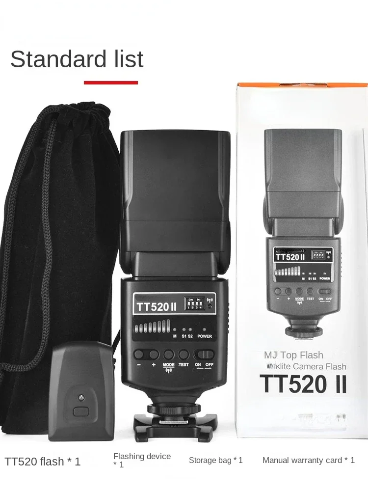 Applicable to Tt520ii Second Generation Flash Universal Canon Nikon Sony Fuji Pentax SLR Machine Top Camera