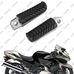 ZQMY 오토바이 앞 발판 발받침대 가와사키 ZZR1400 ZX-14 2006-2012 ZZR 1400 ZX14 & GTR1400 2006-2012 GTR 1400 블랙