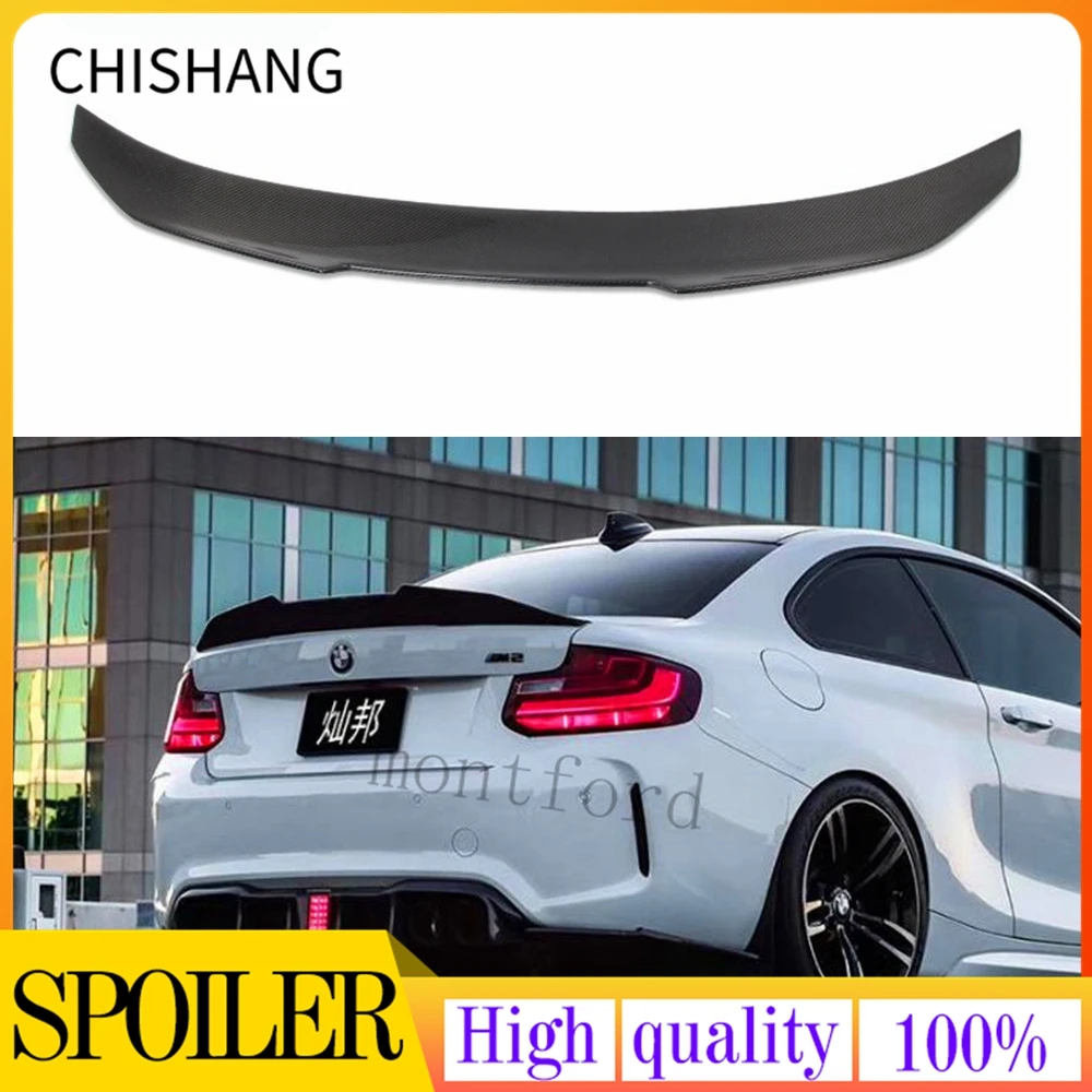 

PSM style carbon fiber primer black color spoiler for BMW 2 Series F22 F87 M2 2014-2019 M235i M240i 218i 220i 228i