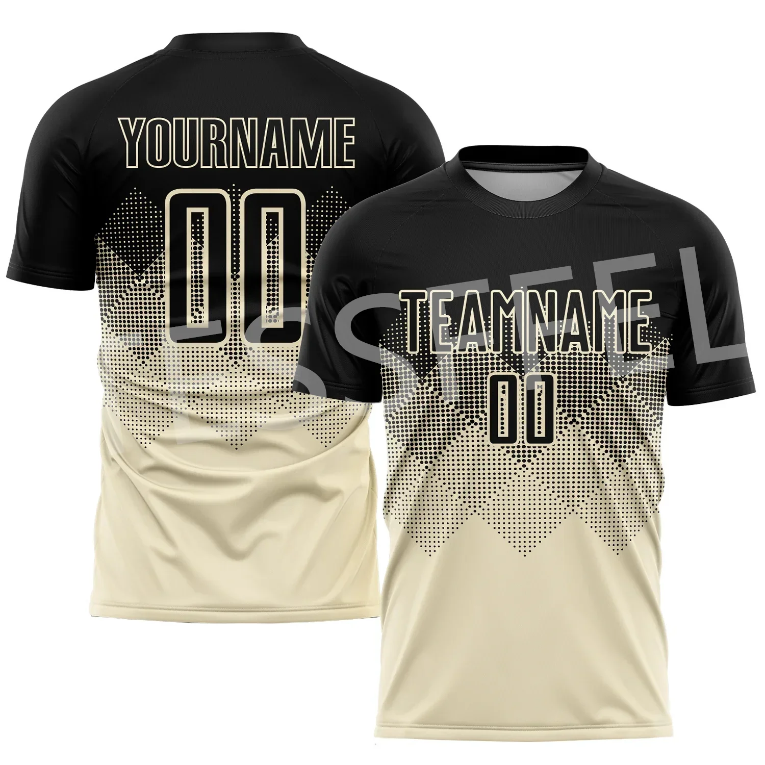 Custom Name Football Team Suits Soccer Sports Jersey Retro 3DPrint Summer Casual Harajuku T-Shirts Streetwear Short Sleeves XA26