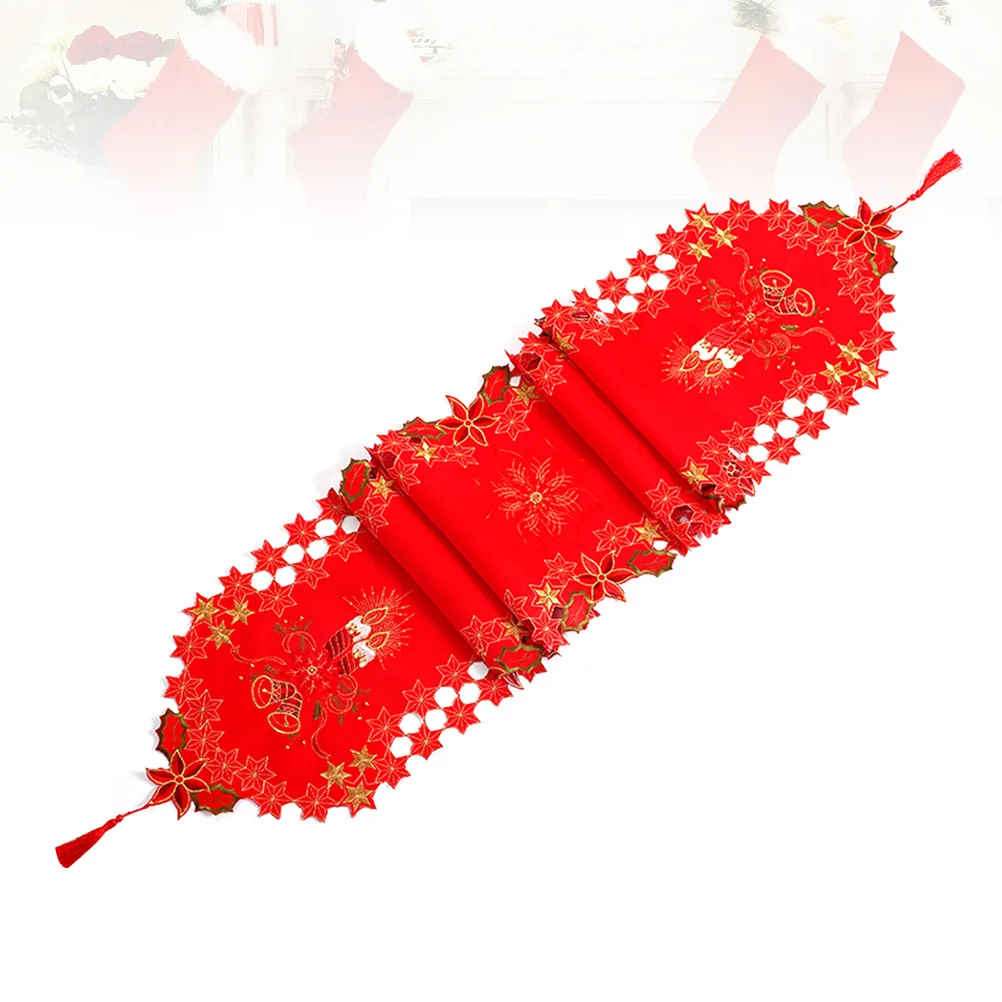 

1pc Christmas Runner Printed Table Cover For Dining Table Holiday Decor Xmas Party Home Decoration Festive Tablecloth
