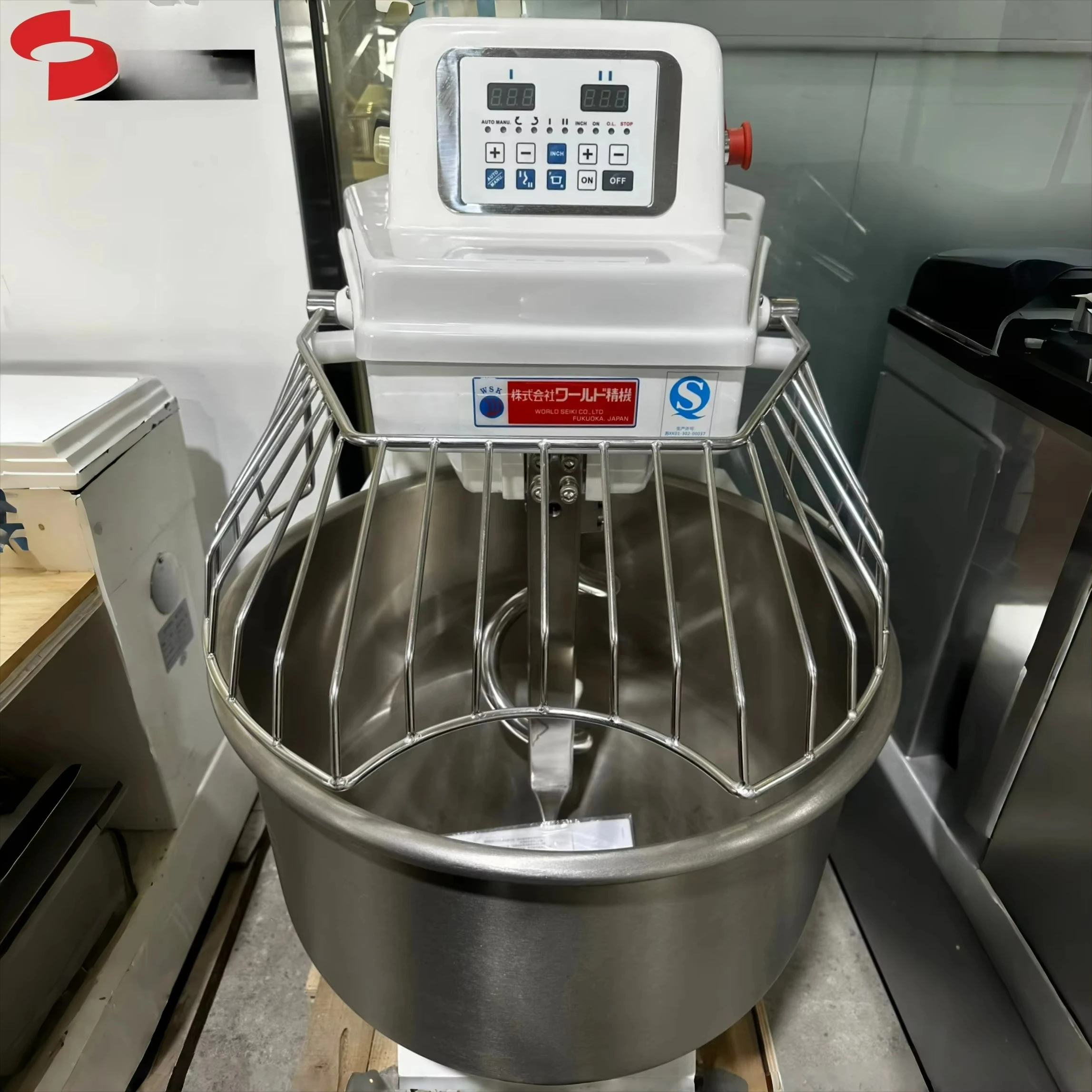 Buy CE ETL Certified  60l Baking Commercial Flour Spiral Bread Dough Mixer Stirrer Machines for Bakery Pizza