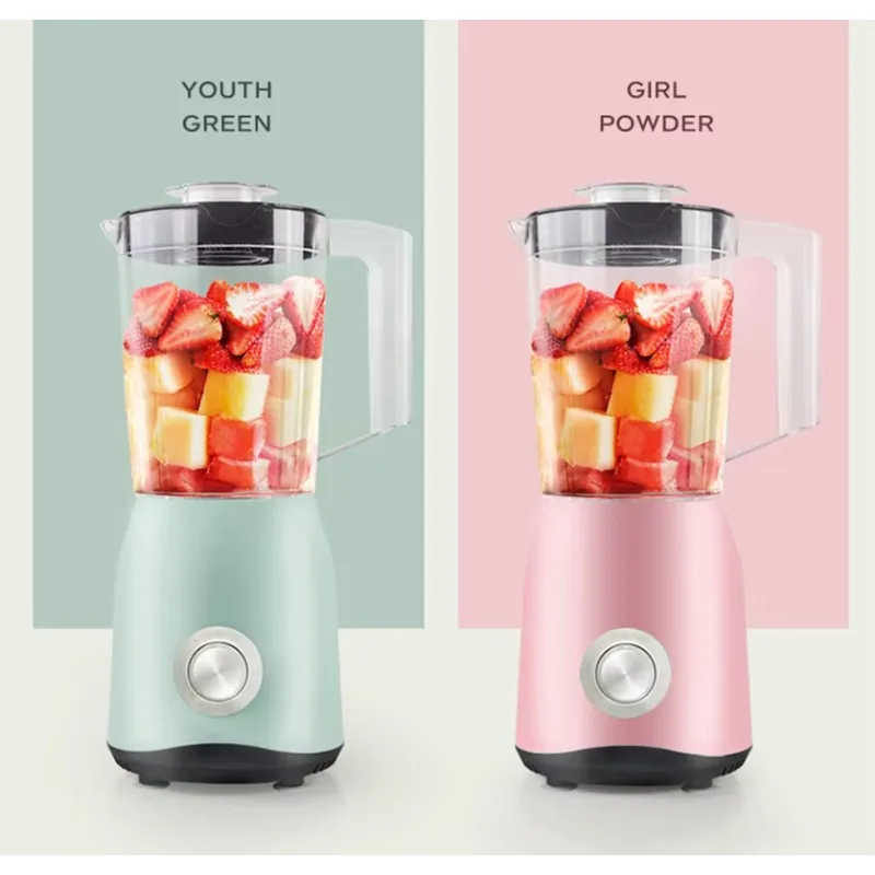 Electric Fruit Juicer Multifunctional Cooking Machine Mini 1.5L  Double Cup One Button Type Juicer Auxiliary Food Machine