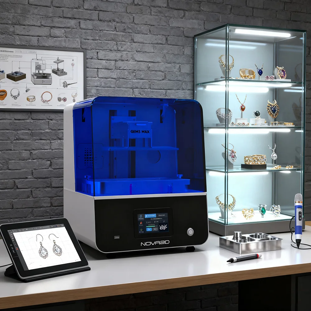 2026 New Industrial-Grade Jewelry Printer for Jewelry Model Casting Printing 16K Precision Jewelry Gold 3D Resin Printer