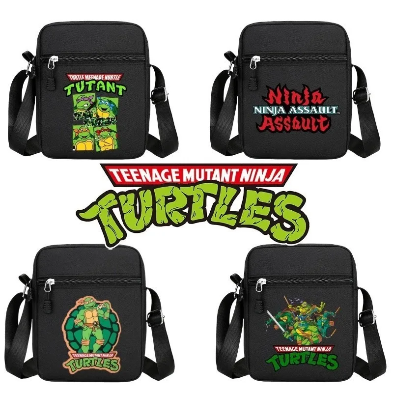 

Женская большая сумка TMNT с милым принтом черепахи ниндзя, модная повседневная сумка через плечо, стильные женские сумки с мобильным телефоном