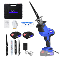 21V bürstenlose Einhand-Akku-Säbelsäge Ultraleichtes elektrisches Akku-Sägen-Kit für Holz Metall PVC-Rohre Baumschnitt