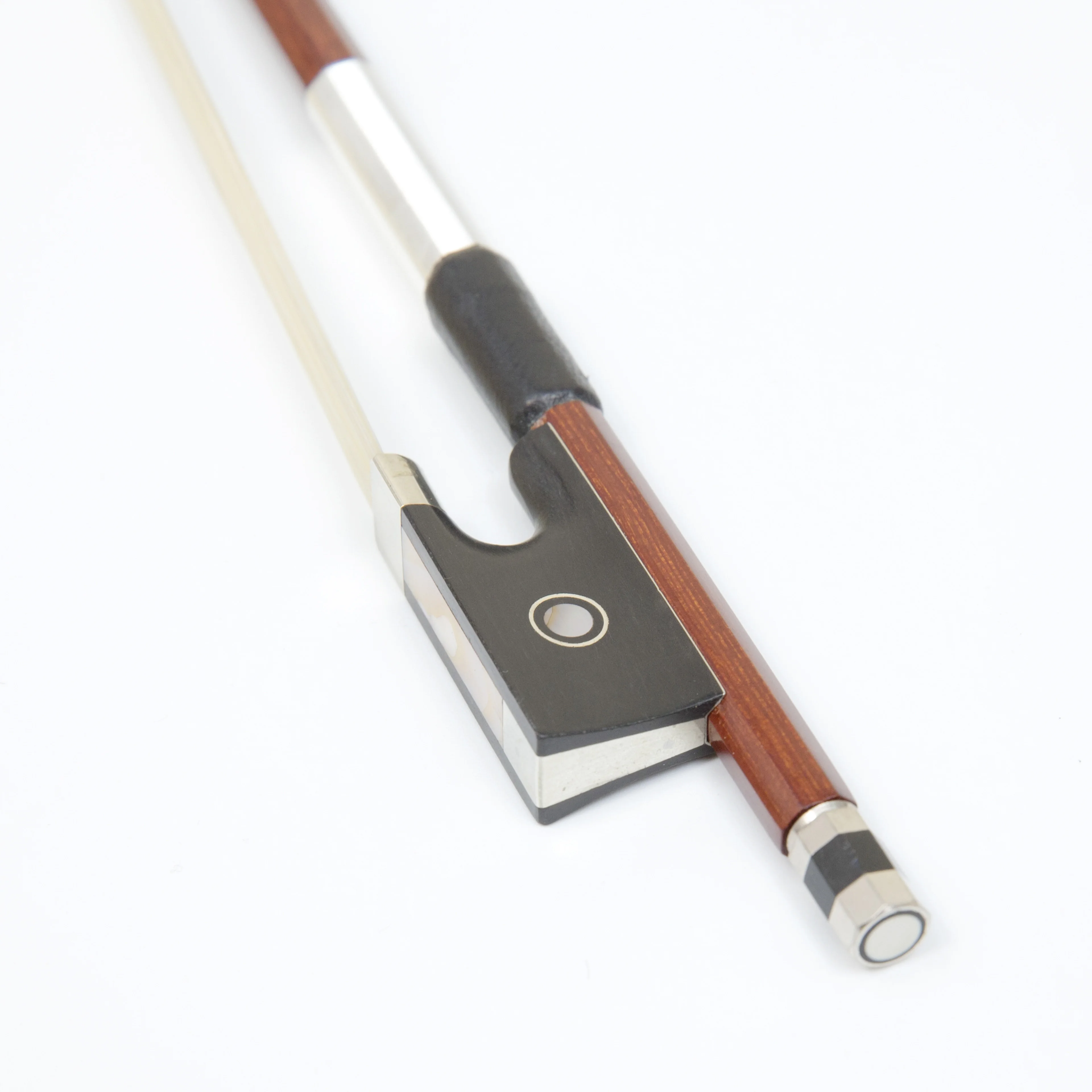 

STLF Hot Sale Students Beginners Brazil Wooden Pearl Eye Violin Bow With Horse Hair