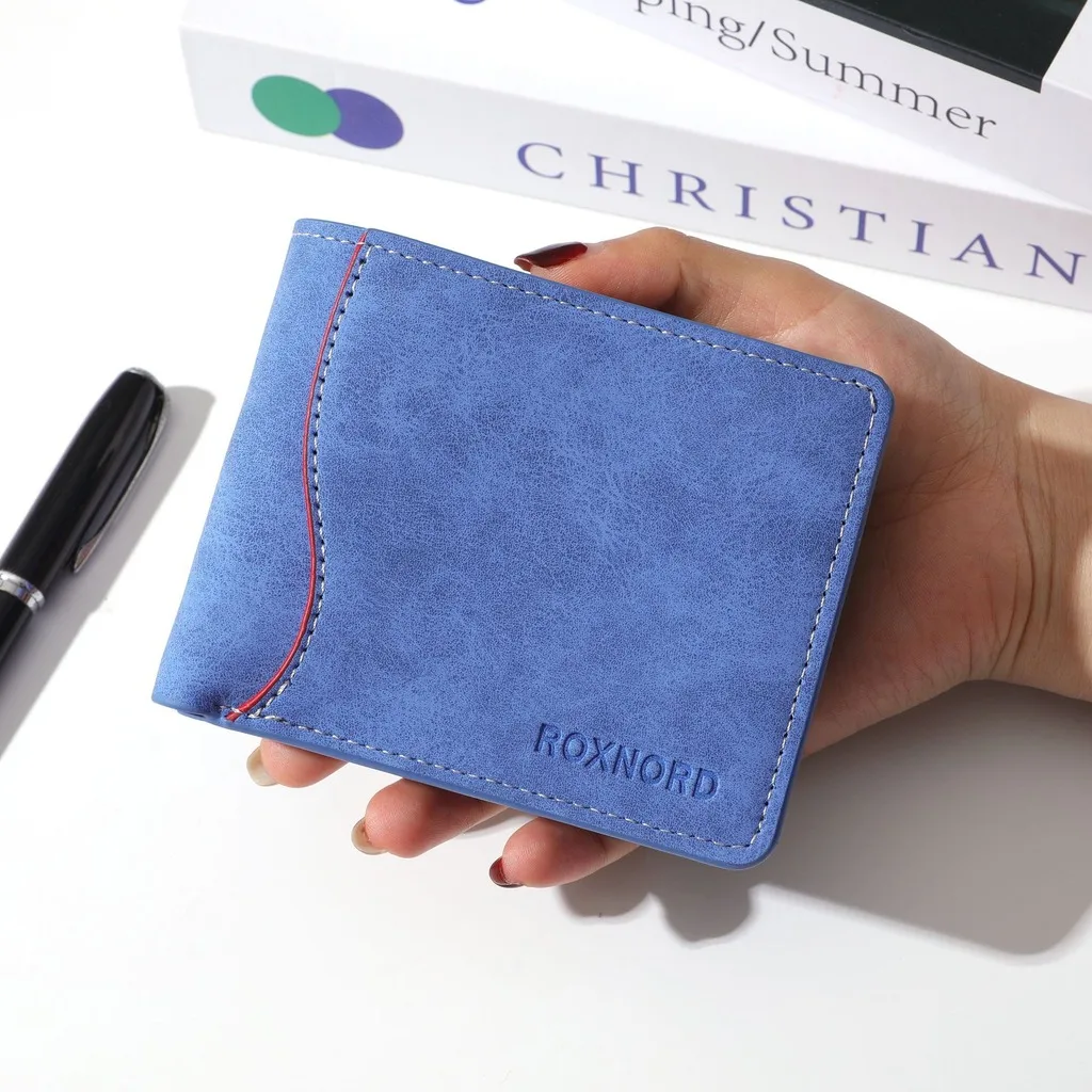 Short Wallet Casual Horizontal Bifold Wallet Men'S Wallet Ultra Lightweight For Men Daily Commuting Casual Gatherings