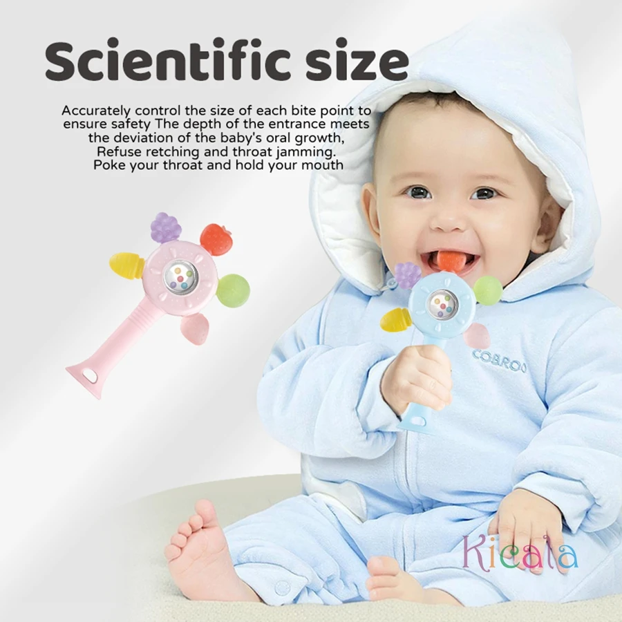 Zabawki Montessori dla niemowląt 0-12 miesięcy, zabawki edukacyjne dla rozwoju dziecka, grzechotki, gryzaki, piłka do chwytania, zabawki sensoryczne z owocami dla niemowląt, prezent