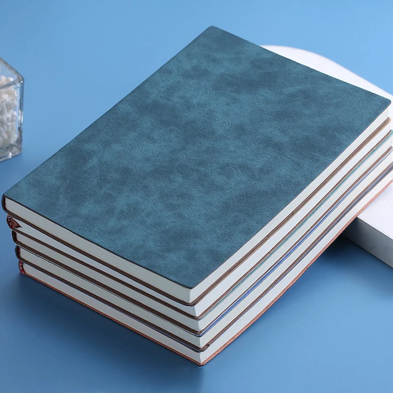 Capa impermeável Notebook, couro macio Notepad, 200 páginas, A6